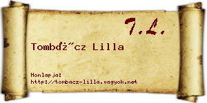 Tombácz Lilla névjegykártya