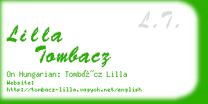 lilla tombacz business card